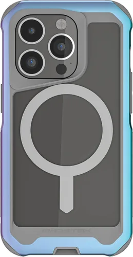 Vista 50 de Ghostek ATOMIC - Funda delgada para Galaxy S21 con parachoques de metal de aluminio y diseño trasero transparente, protección resistente que absorbe