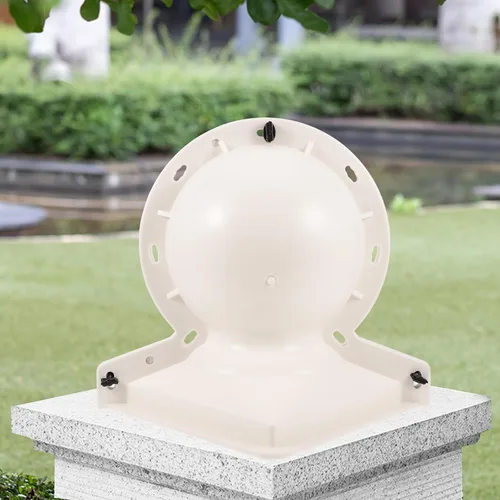 Vista 5 de UKCOCO Molde de bola de Feng Shui Decoración Ornamento Jardín Plinto Base Moldes Césped Columna Romana Modelos de Plástico Balaustrada Molde