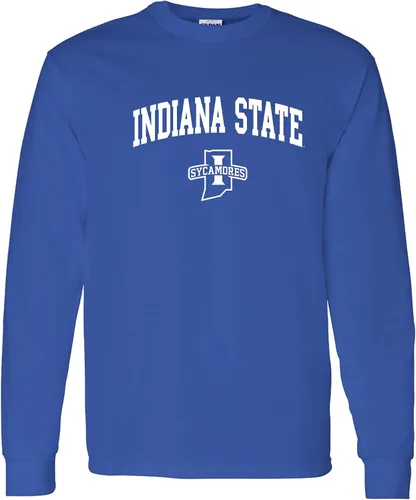 Vista 35 de NCAA oficial de College – University Team Color Arco Logo Manga Larga