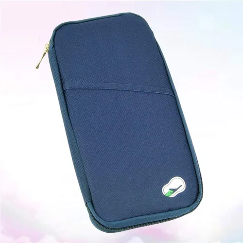 Vista 7 de BESPORTBLE Funda de viaje de lona con cremallera pasaporte cartera titular de la tarjeta de crédito bolsa mujeres hombres al aire libre boleto