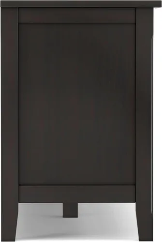 Vista 10 de SIMPLIHOME Warm Shaker - Soporte de TV de madera maciza de 72 pulgadas de ancho, color marrón dorado claro Marrón (Hickory Brown)