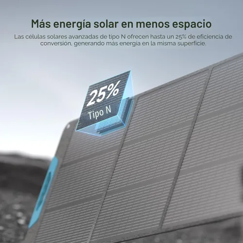 Vista 2 de Renogy Panel solar portátil de 200W, panel solar plegable con protección IP65 a prueba de agua, respaldo de energía solar, cargador solar
