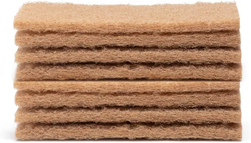 Vista 8 de Full Circle Esponja de limpieza resistente, hoja de agave robusta y celulosa sin plástico, esponja de platos de doble cara para hierro fundido
