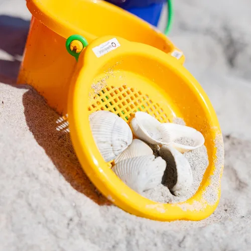 Vista 7 de Spielstabil Juguete de playa – Tamiz de arena pequeño, herramientas de caja de arena para niños y juguetes de arena resistentes