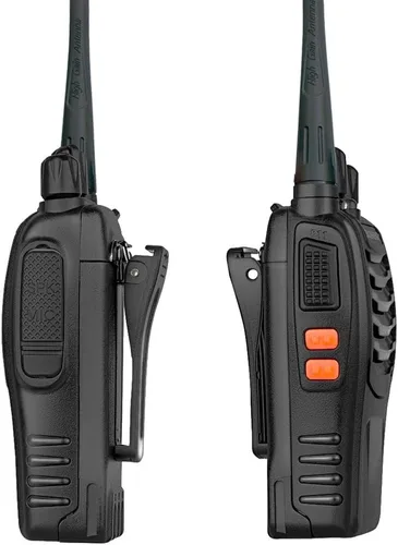 Vista 3 de Walkie Talkies Radios bidireccionales recargables de largo alcance de 16 canales con auricular (paquete de 2)