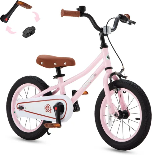 Vista 8 de RoyalBaby - Bicicleta para niños, Terra EZ, bicicleta convertible de equilibrio a pedal, 14, 16 y 18 pulgadas, fácil de aprender a equilibrar