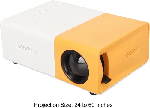 Vista 5 de Mini proyector de bolsillo LCD 1080P 1920x1080 multimedia teatro video proyector de película con AV VGA USB para oficina teléfono hogar TV Box