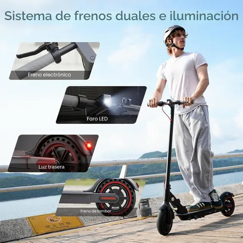 Vista 5 de Scooter eléctrico - Scooter eléctrico de 500 W para adultos