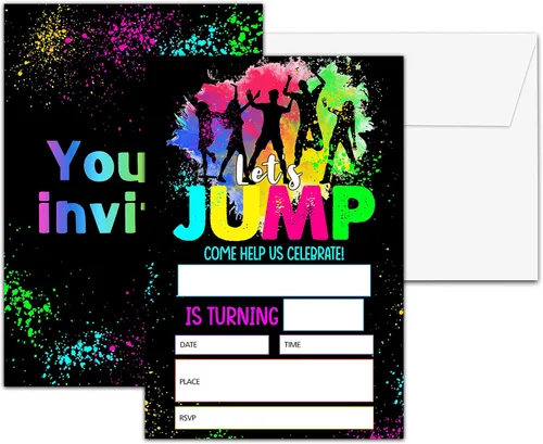 Vista 25 de Invitaciones para fiesta de primer cumpleaños, invitaciones de cumpleaños con purpurina de globo, invitaciones de cumpleaños de doble cara