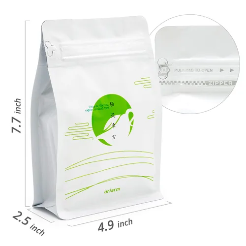 Vista 6 de Oriarm Bi Tan Piao Xue - Té verde jazmín hojas sueltas – Hojas de té verde chino con flores de jazmín – Yuqian 3er grado – 3.53 onzas (3.53 onzas)