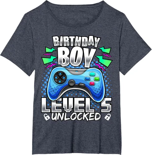 Vista 39 de Camiseta para niños con diseño de videojuegos desbloqueados de nivel 5 Negro