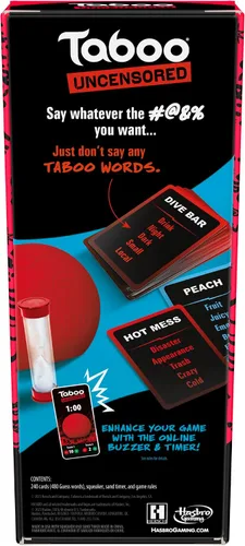 Vista 2 de Hasbro Gaming Taboo - Juego de mesa sin censura solo para adultos A partir de 17 años 4+ jugadores 20 minutos promedio Divertidos