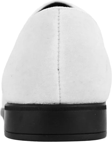 Vista 5 de Amali Crown Zapatos de terciopelo para hombre con pieza de corona de joyería Zapatos de vestir para hombre Mocasines formales de terciopelo