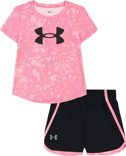 Vista 67 de Under Armour Conjunto de camiseta y pantalones cortos de manga corta de 2 piezas para niña Soft Fabric for Everyday Comfort, Breathable, Lightweight