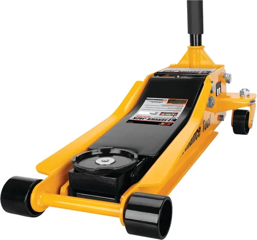 Vista 12 de Performance Tool W1640 gato de garaje de 2-1/2 toneladas, (5,000 lbs.) elevación de 5-15.5 pulgadas, ruedas giratorias, para autos/camiones