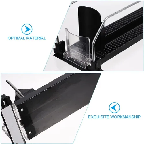 Vista 7 de iplusmile Paquete de 4 dispensadores de bebidas para refrigerador, dispensador de soda autoempujable para refrigerador, organizador de botellas
