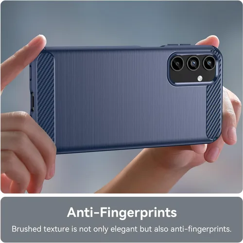 Vista 6 de Osophter Funda para Samsung Galaxy A15 5G: con 2 protectores de pantalla para Samsung Galaxy A15 5G Funda protectora de goma TPU flexible para Azul