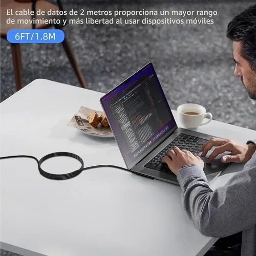 Vista 5 de PD100W USB-C Cable Cargador Compatible con Surface Pro Laptop Microsoft Surface Pro 10/9/8/7+/7/6/5/4/3/X Windows Surface Laptop 6/5/4/3/2/1 Surface