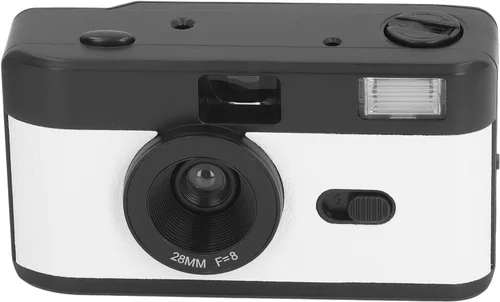 Vista 11 de Zyyini Cámara de película de 1.378 in, cámara de película reutilizable de 1.378 in con flash, película vintage compatible con película en blanco
