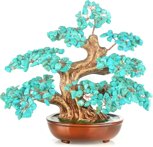 Vista 10 de Árbol de la vida de cristal de amatista, 360 piedras grandes, piedras preciosas hechas a mano, cristales curativos para chakras, energía positiva