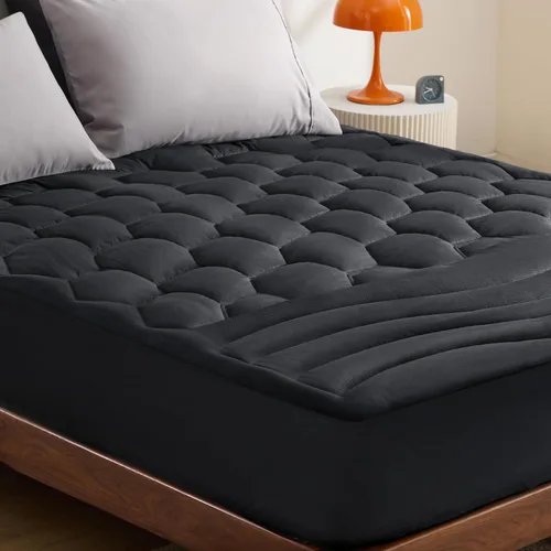 Vista 12 de Bedsure Protector de colchón beige individual XL – Cubrecolchón suave para dormitorio universitario, protector de cama individual extra largo