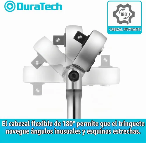 Vista 5 de DURATECH Trinquete de cabeza flexible de 3/8