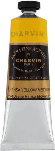 Vista 68 de Charvin Pintura acrílica profesional extrafina – verde absenta, tubo de 2.1 fl oz, pigmentos de triple fresado, resistente a la luz, pinturas