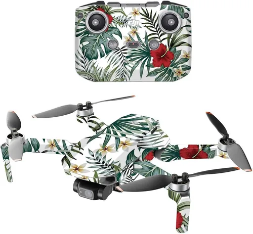Vista 10 de MightySkins - Compatible con DJI Mini 2 Dron portátil - Blue Petals Funda protectora de vinilo duradera y única Fácil de aplicar, quitar