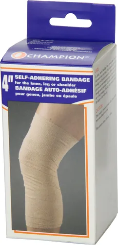 Vista 9 de CHAMPION Vendaje elástico autoadherente ajustable, beige, universal, 4 pulgadas de ancho
