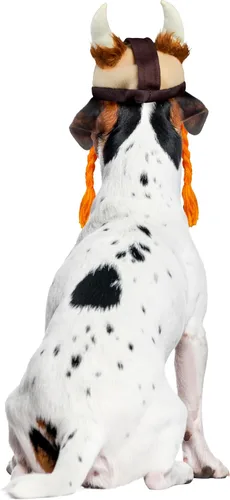 Vista 5 de Rubies Costume Company sombrero de vikingo con trenzas, para mascotas, S / M