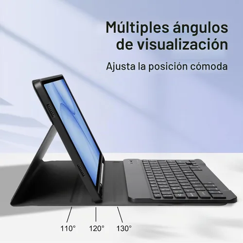Vista 3 de Funda para mouse y teclado para Samsung Galaxy Tab A9 Plus /A11 Ratón negro.