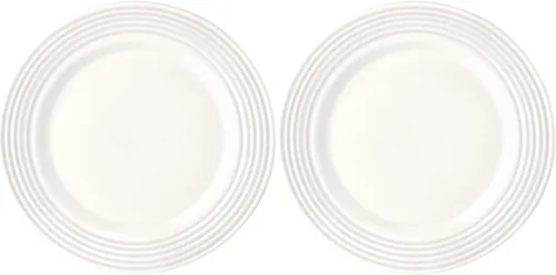 Vista 2 de Lenox Tin Can Alley - Plato de postre, 0.70 libras, color blanco