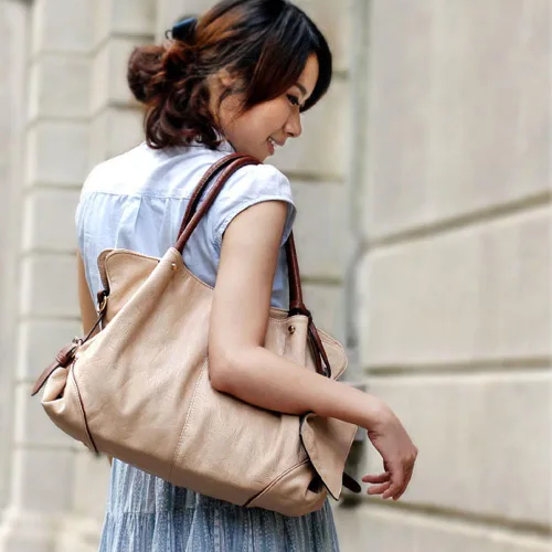 Vista 4 de FiveloveTwo Bolso de cuero para mujer 3 piezas Set Hobo Clutch Top Handle Tote Bolsas y monedero