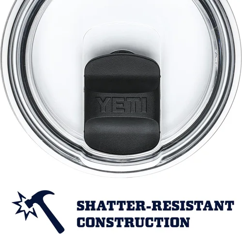 Vista 7 de YETI Rambler - Taza apilable de 14 onzas, aislada al vacío, acero inoxidable con tapa MagSlider, acero inoxidable