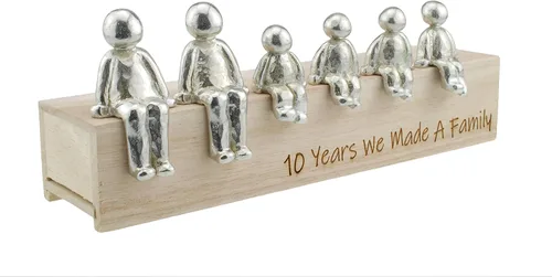 Vista 5 de Idea para el 10º aniversario – 10 años hicimos una familia 100% – Elige tu regalo de combinación familiar (1 niño)