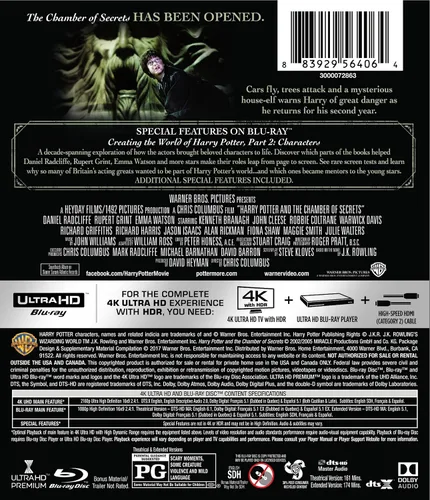 Vista 2 de Harry Potter and the Chamber of Secrets 4K Ultra HD 4K UHD