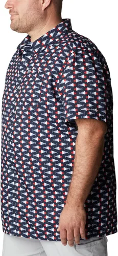 Vista 8 de PFG Super Slack Tide Camp - Camiseta para hombre, color gris