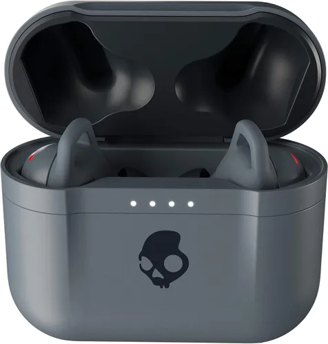 Vista 3 de Skullcandy Indy Fuel - Auriculares inalámbricos intraurales, carga inalámbrica, batería de 30 horas, micrófono, funciona con dispositivos iPhone