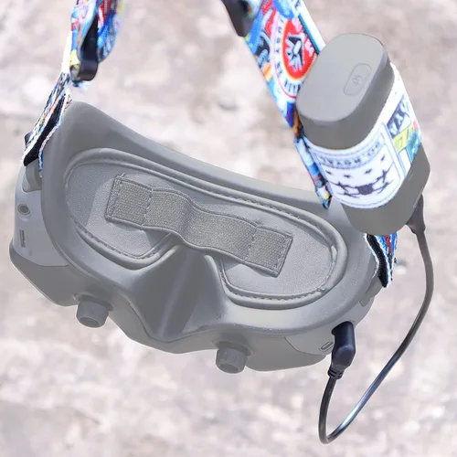 Vista 3 de Correa de cabeza ajustable y cable de alimentación 30CM para DJI Avata Goggles 2