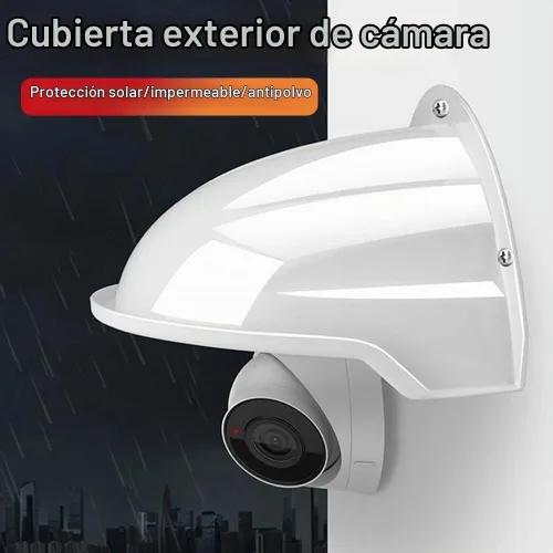 Vista 4 de Cubierta universal para cámara de seguridad, protección contra el sol y la lluvia, techo protector resistente a la intemperie para cámaras CCTV al