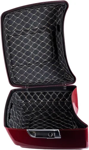 Vista 11 de Advanblack Forros para Tour Pack, Forro con Costura de Hilo Negro King Tour Pack