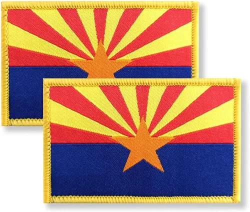 Vista 7 de Overdecor Parche de bandera de Alabama - Parches militares tácticos - Cierre de velcro, paquete de 2