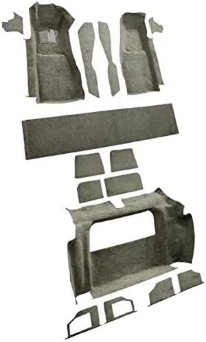 Vista 2 de ACC Alfombra de marca compatible con Chevrolet Corvette de 1981 a 1982, kit completo (830-Buckskin Plush Cut Pile)