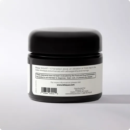 Vista 10 de Blisque - Suplemento de resina Shilajit orgánica pura del Himalaya con Ashwagandha y Moringa orgánica Auténtico y natural Grado dorado A