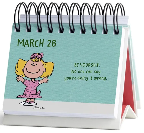 Vista 3 de Peanuts Happiness Is A DaySpring Inspirational DayBrightener - Perpetual Calendar
