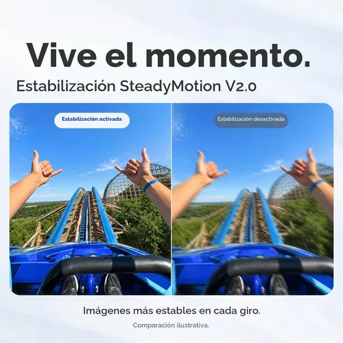Vista 5 de SJCAM Cámara de vlogging C400 PRO 4K con micrófono inalámbrico, cámara de vlog de tarjeta de 128 GB, sensor ultra claro de 1/1.8 pulgadas, cámara