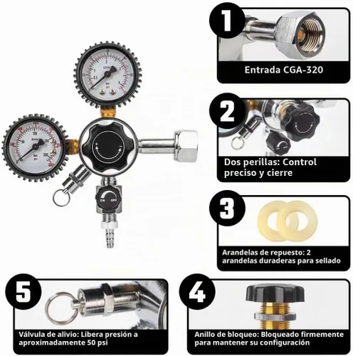 Vista 4 de TMCRAFT Kit de torre Kegerator de un solo grifo, kit de conversión