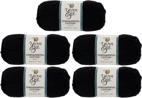Vista 23 de Hilo Bee 4 - Mediano – Rollo Suave – 164 Yardas de Hilo de Algodón Mercerizado para Tejer Mantas, Sombreros y Más – Suministros para Artesanías