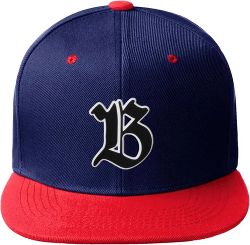 Vista 401 de Daxton Gorra clásica con visera de billete plano con letras del alfabeto inglés antiguo de la A a la Z