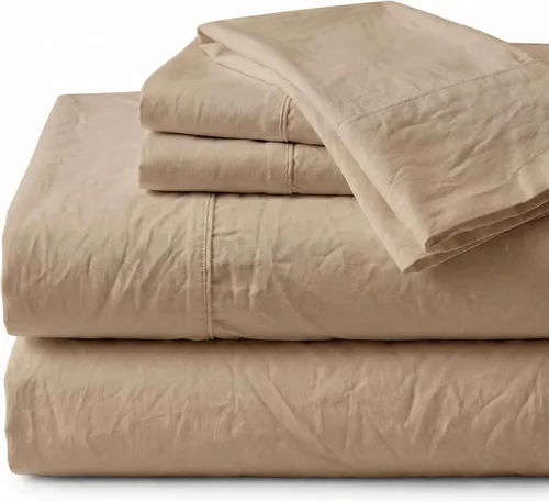 Vista 32 de Perú Pima – Juego de sábana de cama de 285 hilos – 100 % algodón peruano Pima – De percal Pizarra